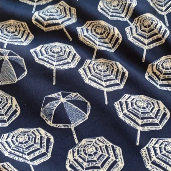 Maison Jules Women’s Navy Blue Umbrella Preppy Sun V Neck Dress Size Medium - Picture 5 of 9